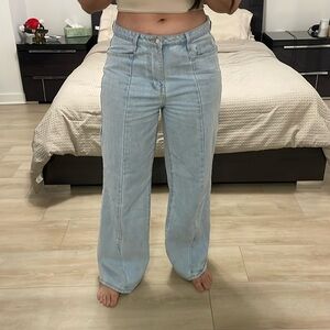 Prettylittle things blue jeans